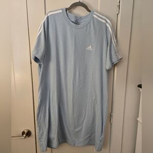 Adidas Women's Light Blue Short Sleeve Dress